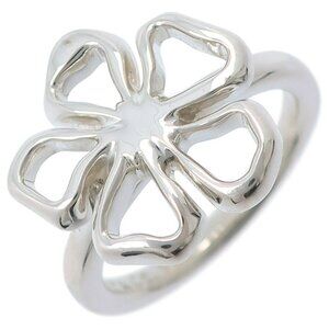 TIFFANY&Co. flour Ring vintage Silver925 #5.1(US Size) flour 4.2g Women